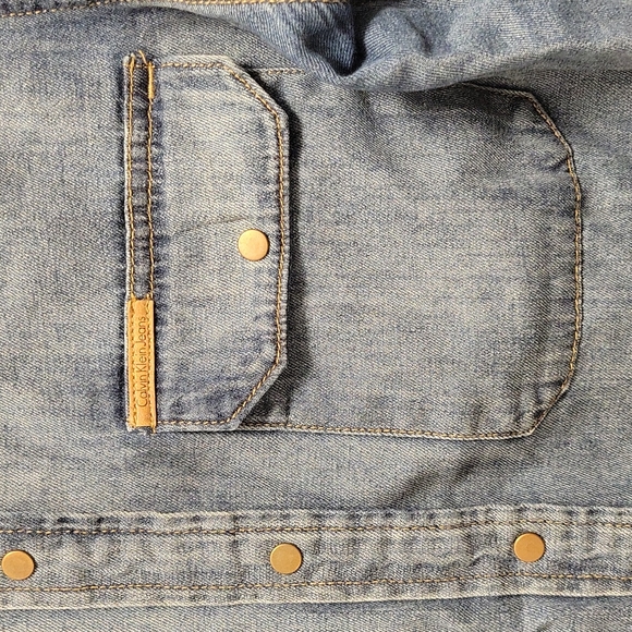 Calvin Klein jeams blouse - Picture 2 of 5